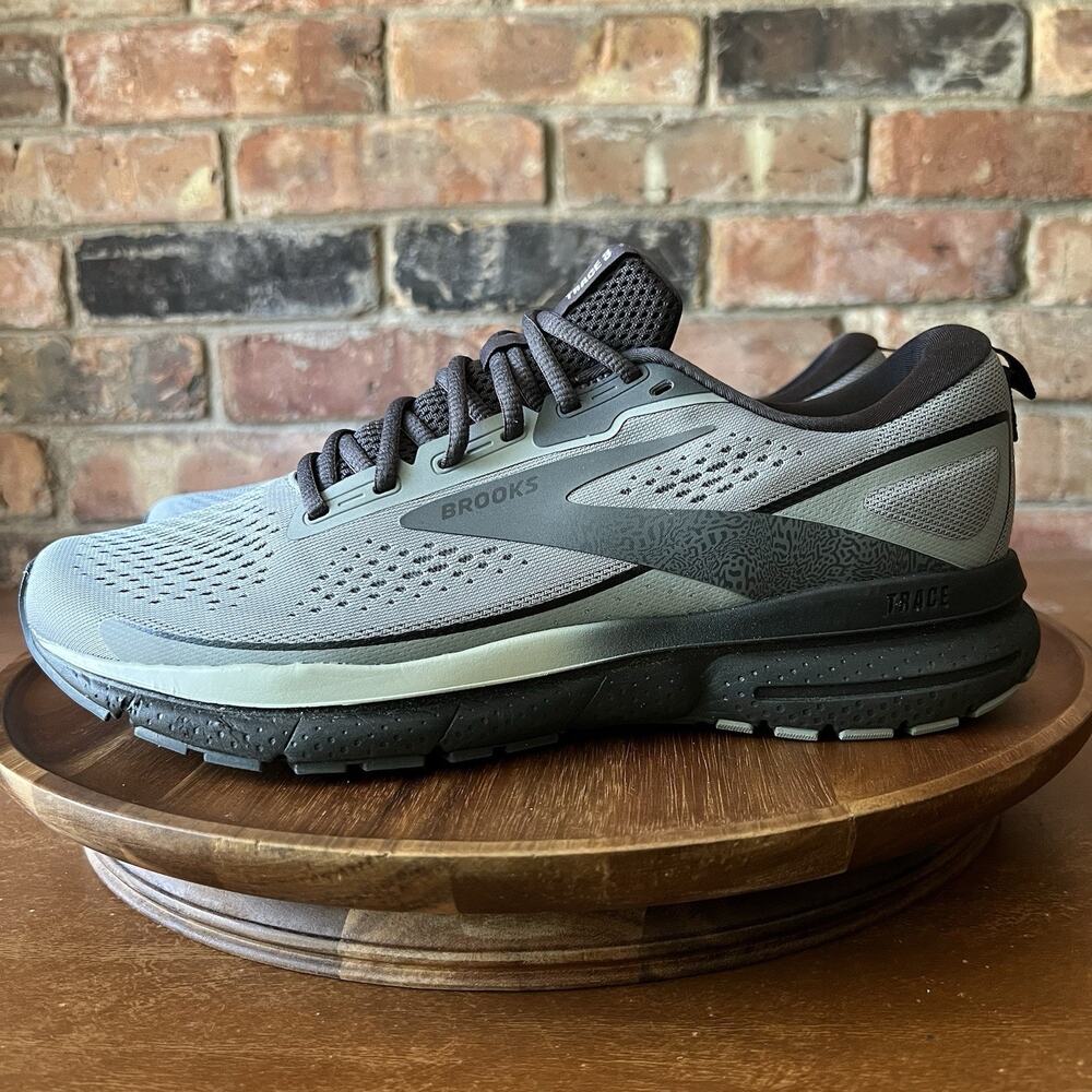Brooks Trace 3 Gray Black Road Running Neutral Shoes Sneakers Men’s 8.5